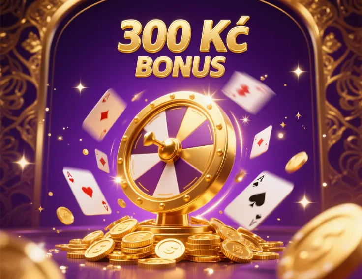 Fortuna Casino - zlaté kolo štěstí s bonusem 300 Kč